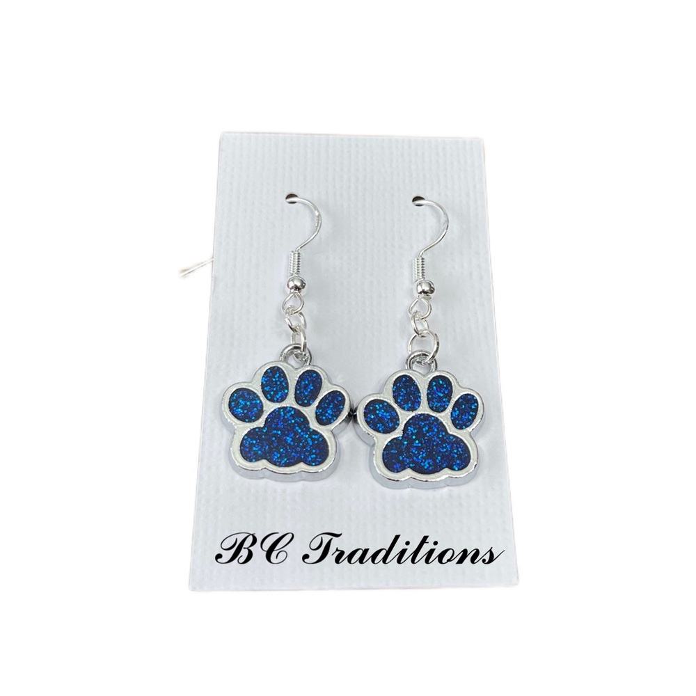 3/$25 Paw Print Dangle Earrings